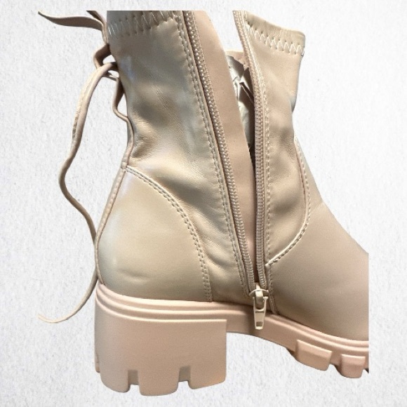 Shoe Dazzle - Lug Sole Ankle Bootie in Blush - Picture 6 of 6